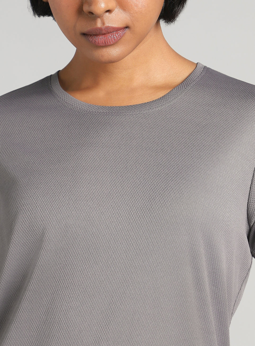 Women's Grey Performance T-Shirt - Image 7