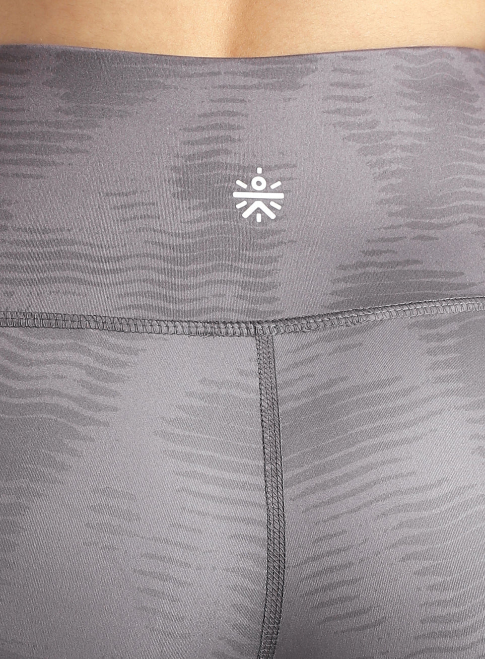 Women's Grey Printed Train All Day COMFlex Tights - Image 8