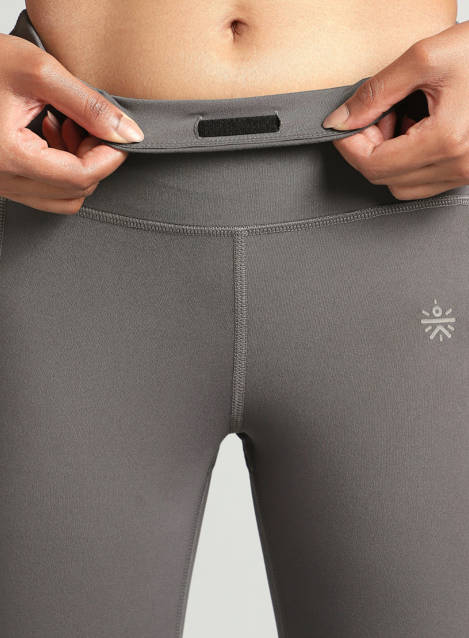 Women's Grey Run All Day COMFlex Tights - Image 10