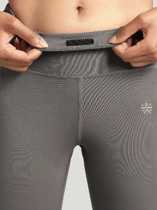 Women's Grey Run All Day COMFlex Tights - Image 9