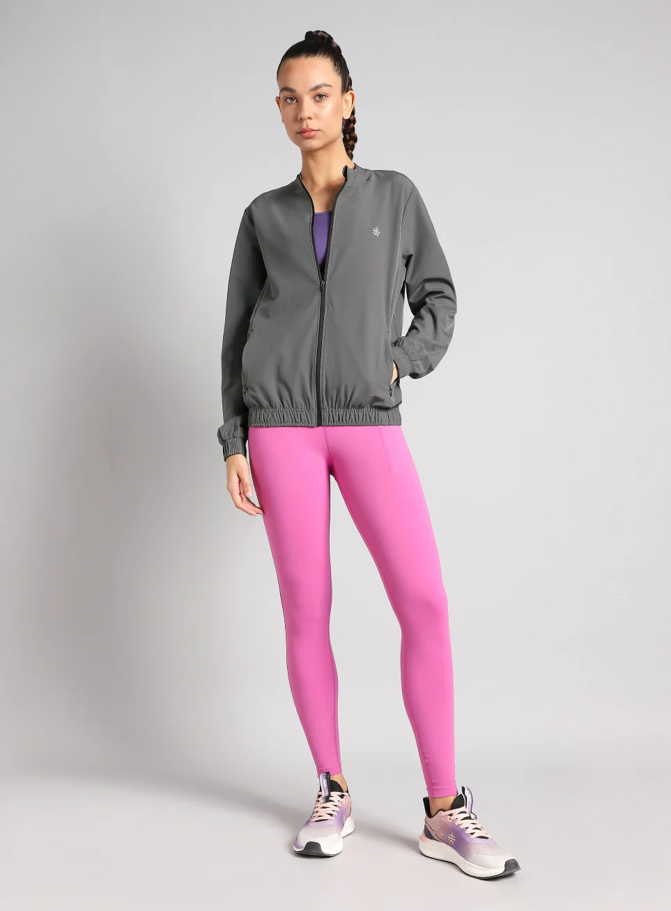 Women's Grey Runner's Pro Lightweight Jacket - Image 2