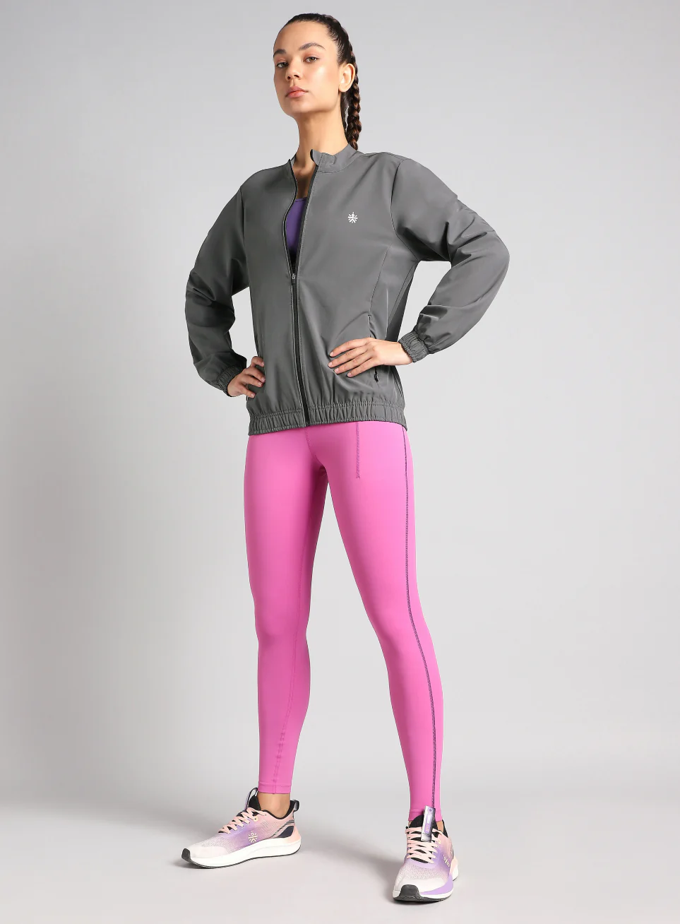 Women's Grey Runner's Pro Lightweight Jacket - Image 3