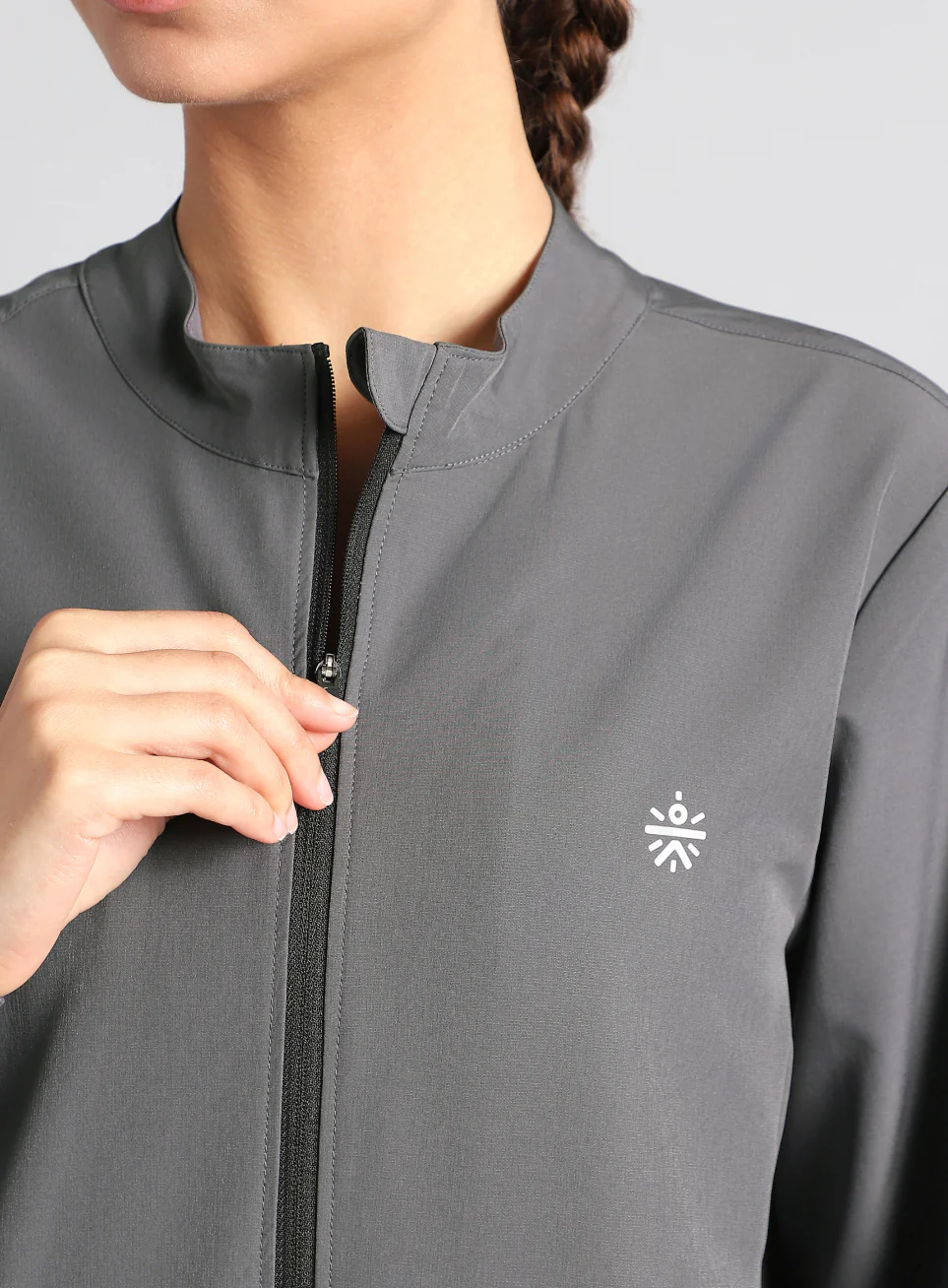 Women's Grey Runner's Pro Lightweight Jacket - Image 8