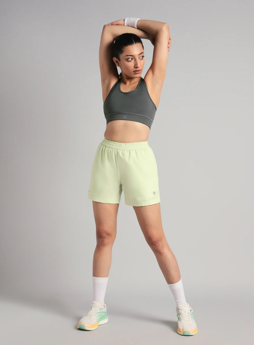 Women's Grey Running Pro High Support Bra - Image 2