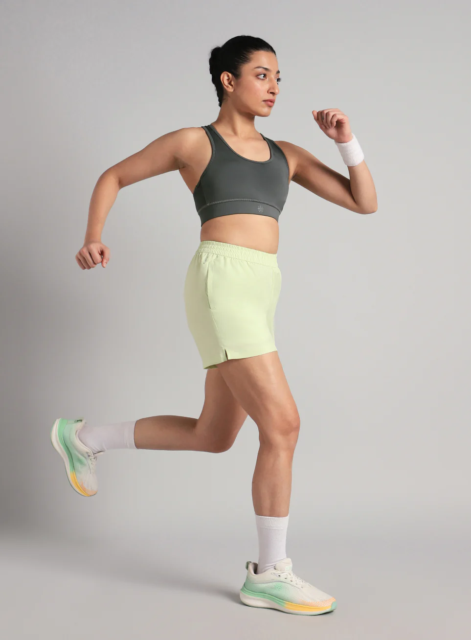 Women's Grey Running Pro High Support Bra - Image 3