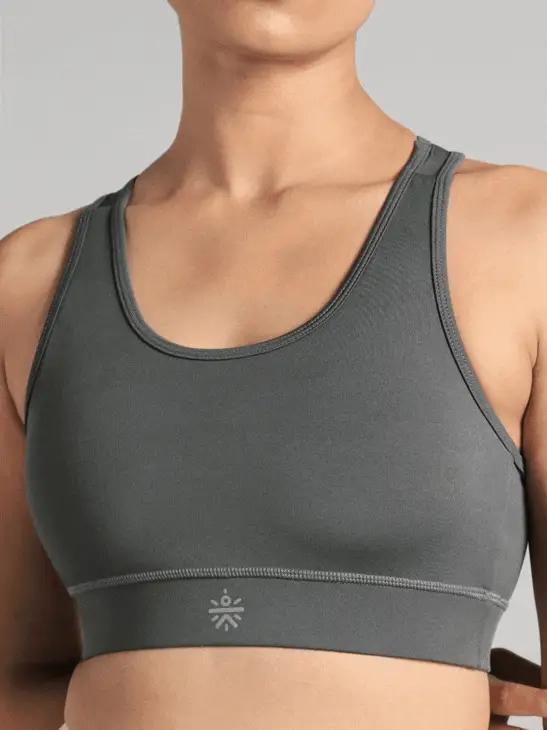 Women's Grey Running Pro High Support Bra - Image 7