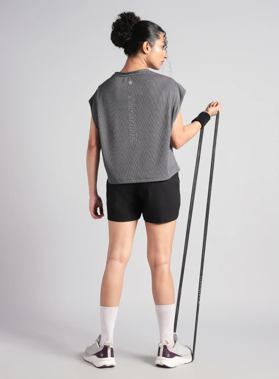 Women's Grey Sculpt Muscle T- shirt - Image 3