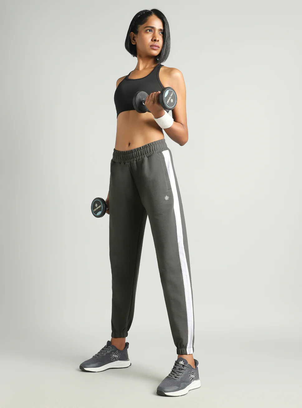 Women's Grey Sculpt Training Joggers - Image 3