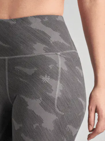 Women's Grey The Run Project Printed COMFlex Tights - Image 8