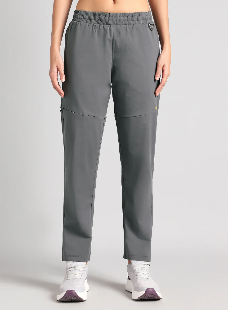 Women's Grey Trail Blaze Travel Trackpants - Image 4