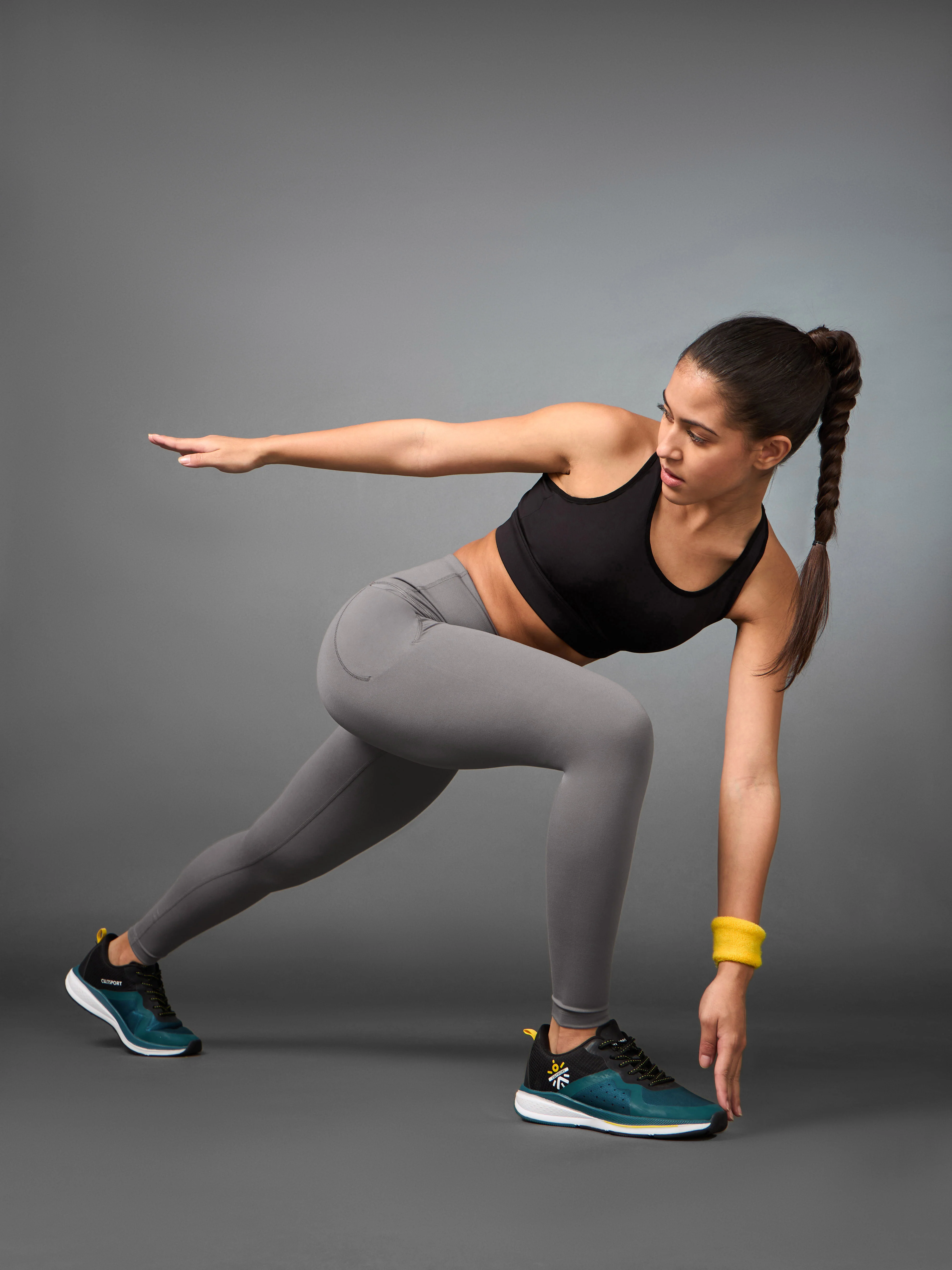 Women's Grey Train All Day COMFlex Tights - Image 3