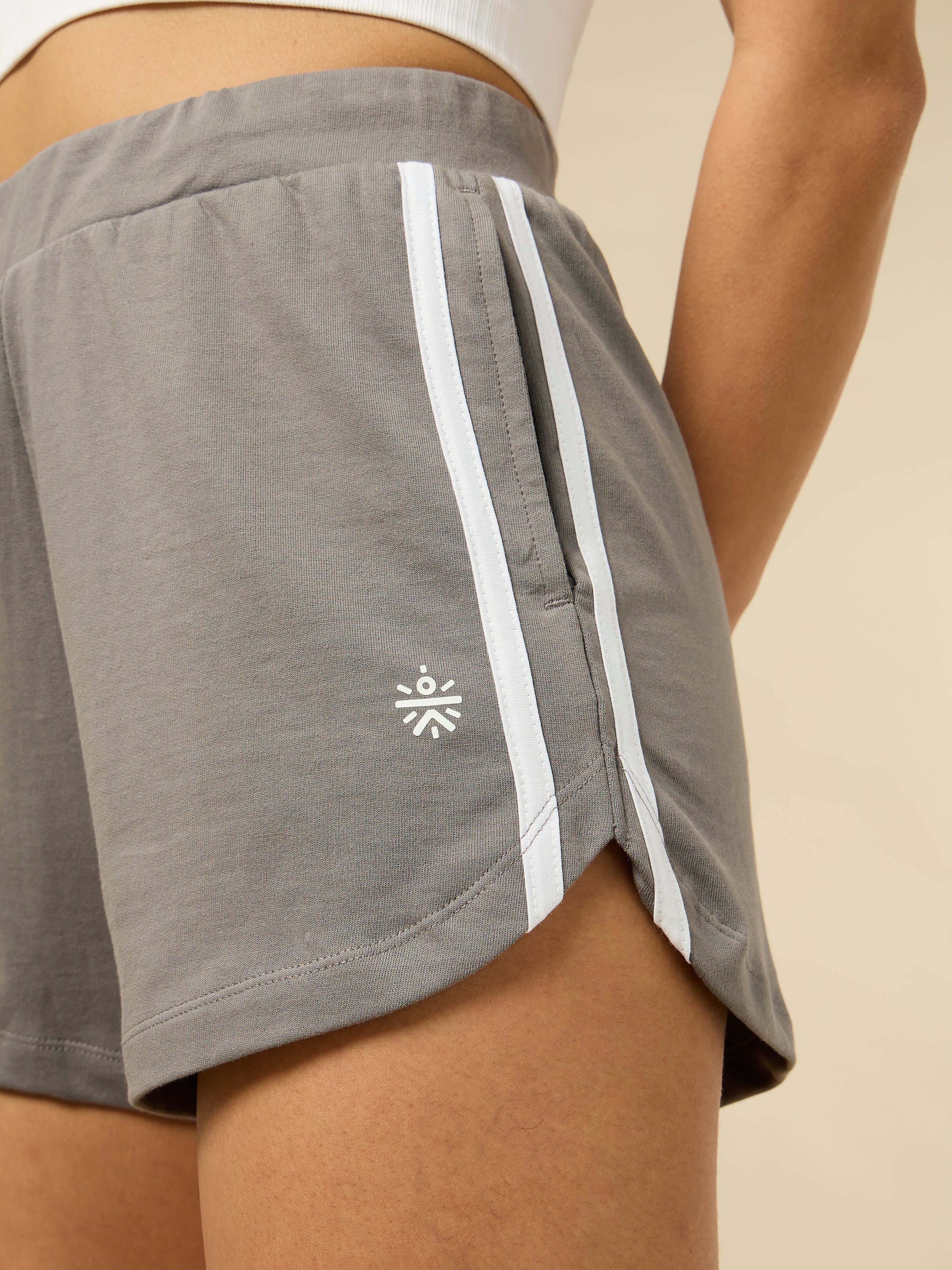 Women's Grey Training Essentials Shorts - Image 7