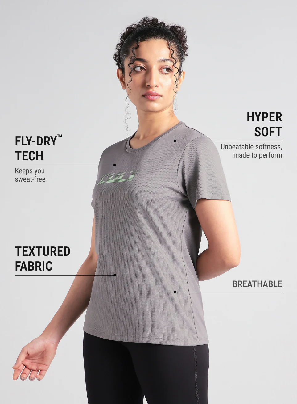 Women's Grey Ultimate Training T-shirt - Image 5