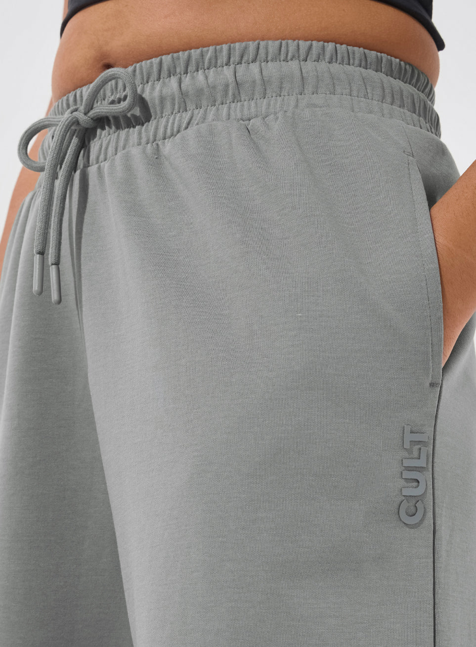 Women's Grey Ultra Luxe Classic Trackpants - Image 7