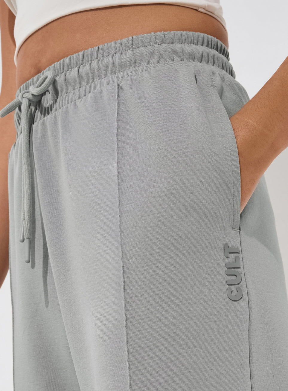 Women's Grey Ultra Luxe Tailored Trackpants - Image 7
