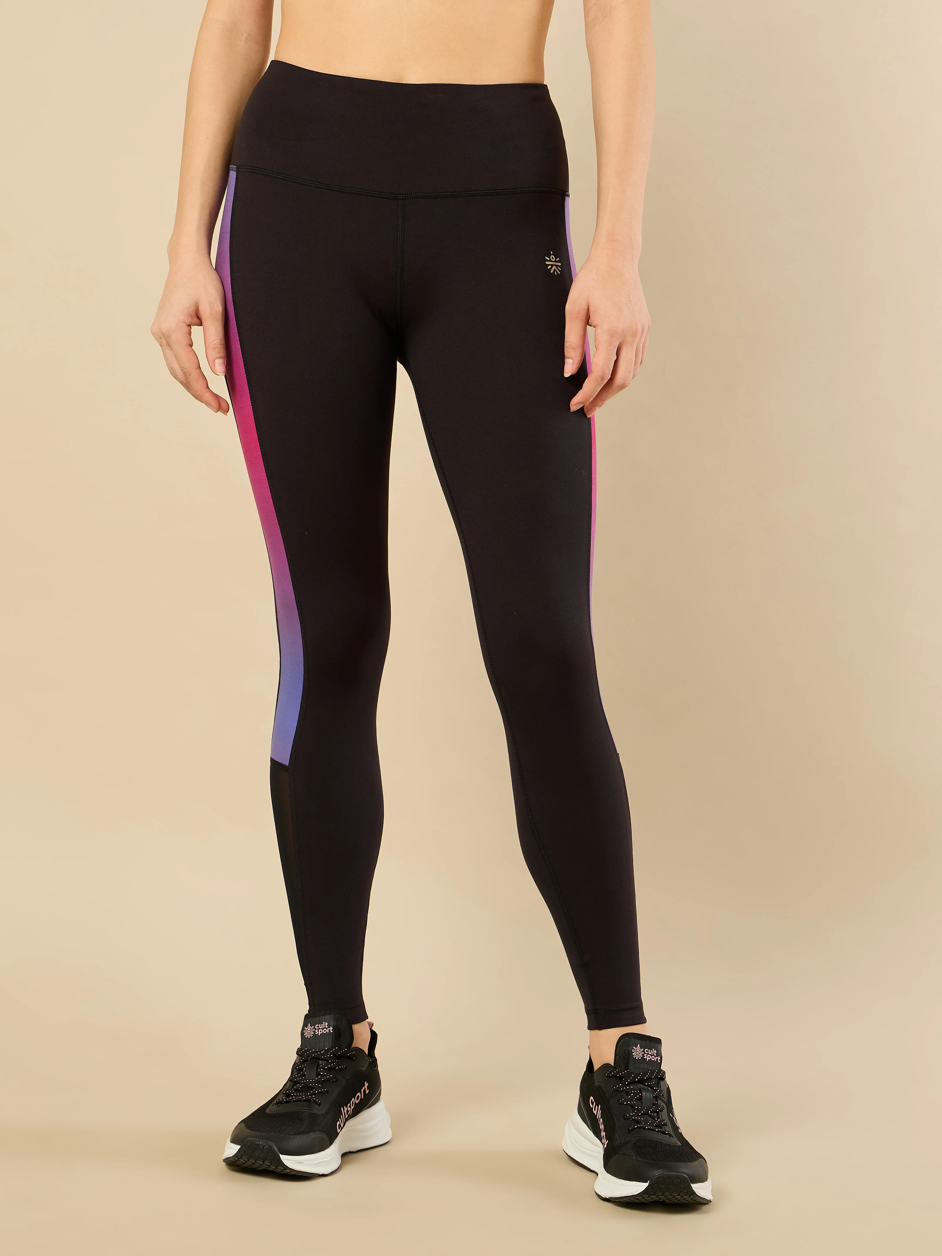 Women's Gym and Train Black Tights - Image 4