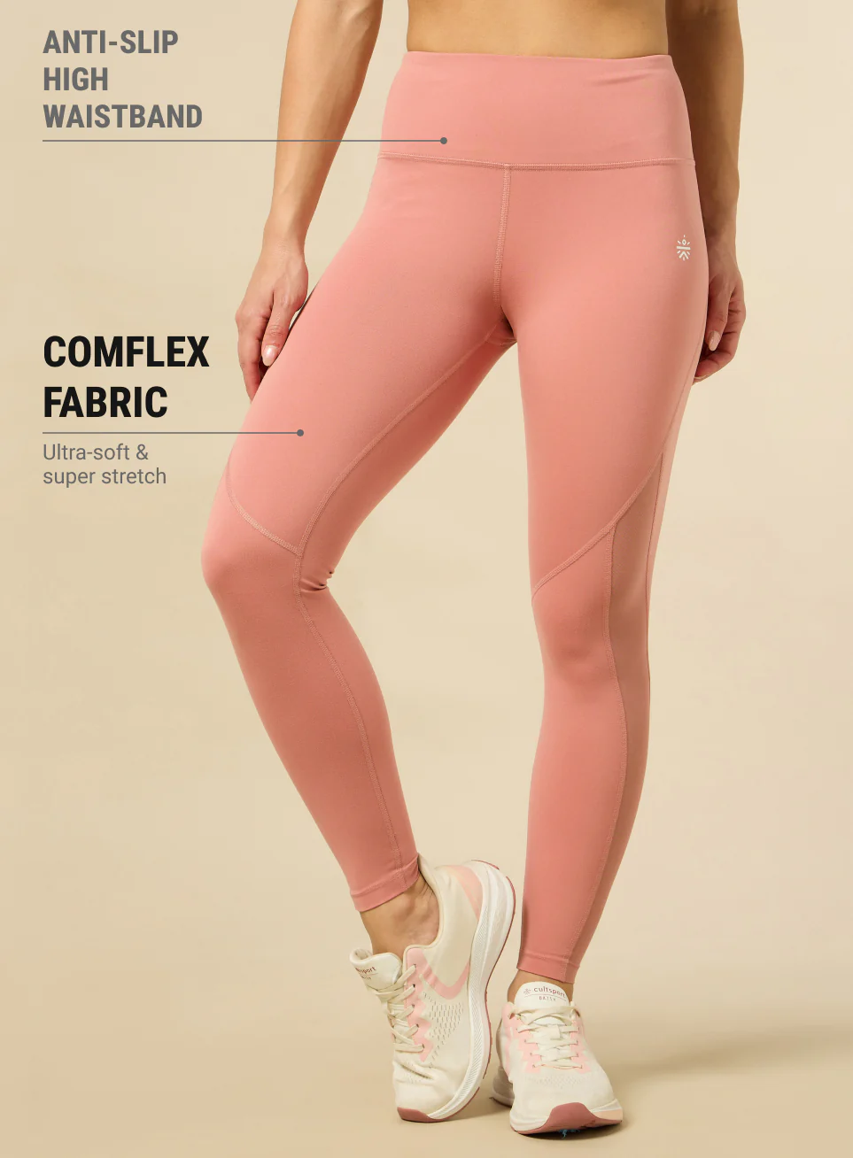 Women's HIIT Peach COMFlex Tights - Image 4