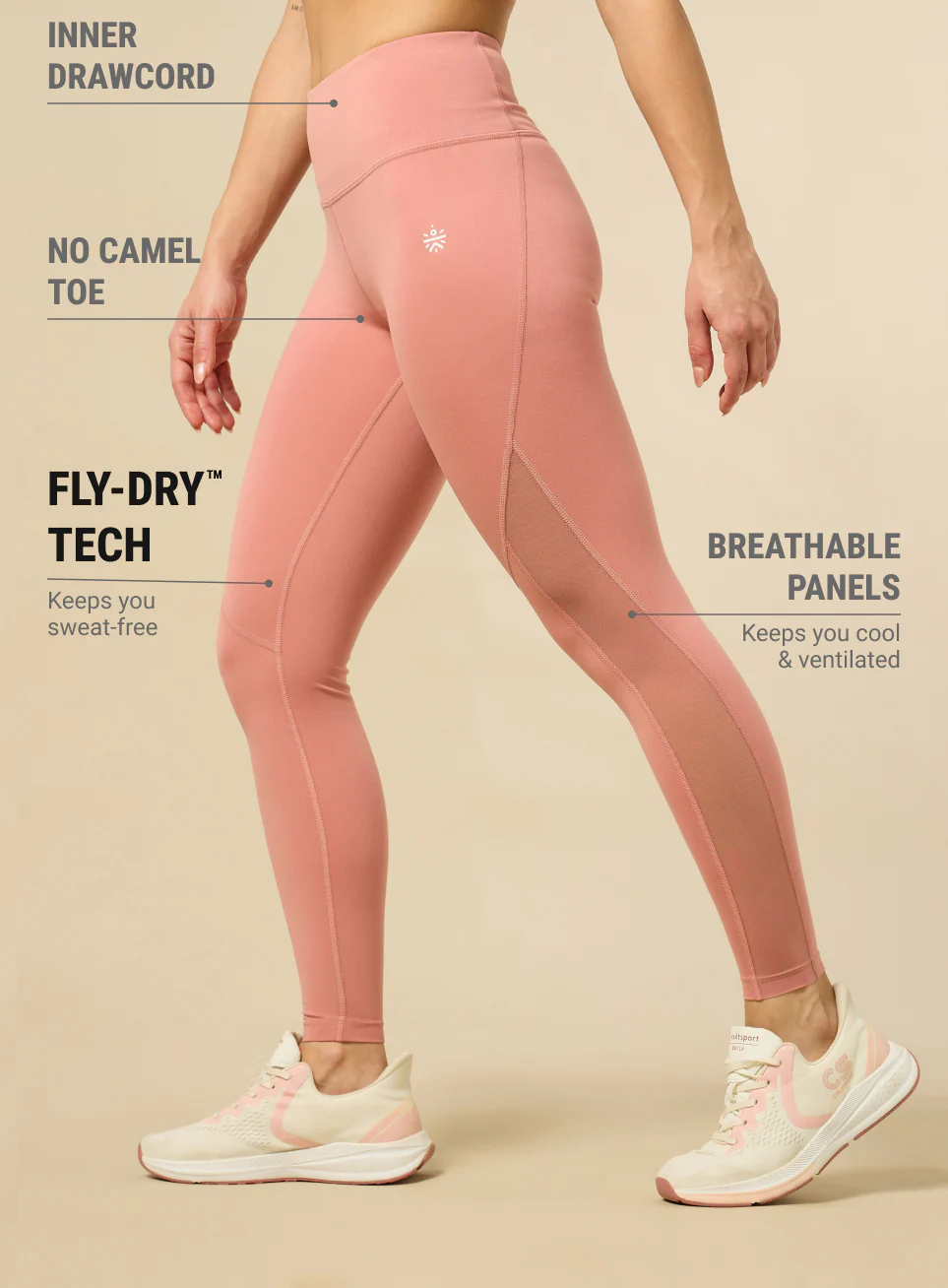 Women's HIIT Peach COMFlex Tights - Image 5
