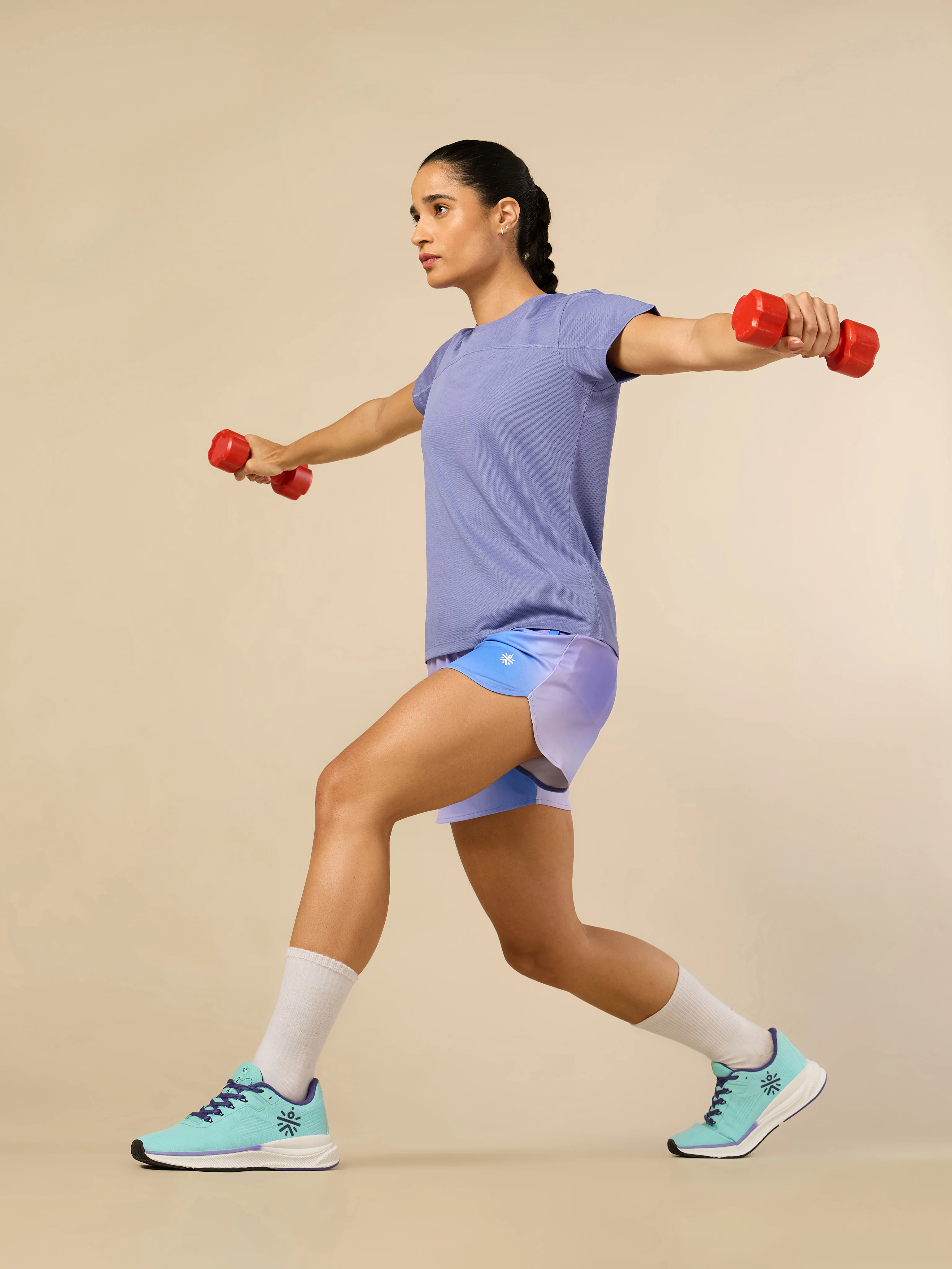 Women's HIIT Purple Performance T-shirt - Image 2