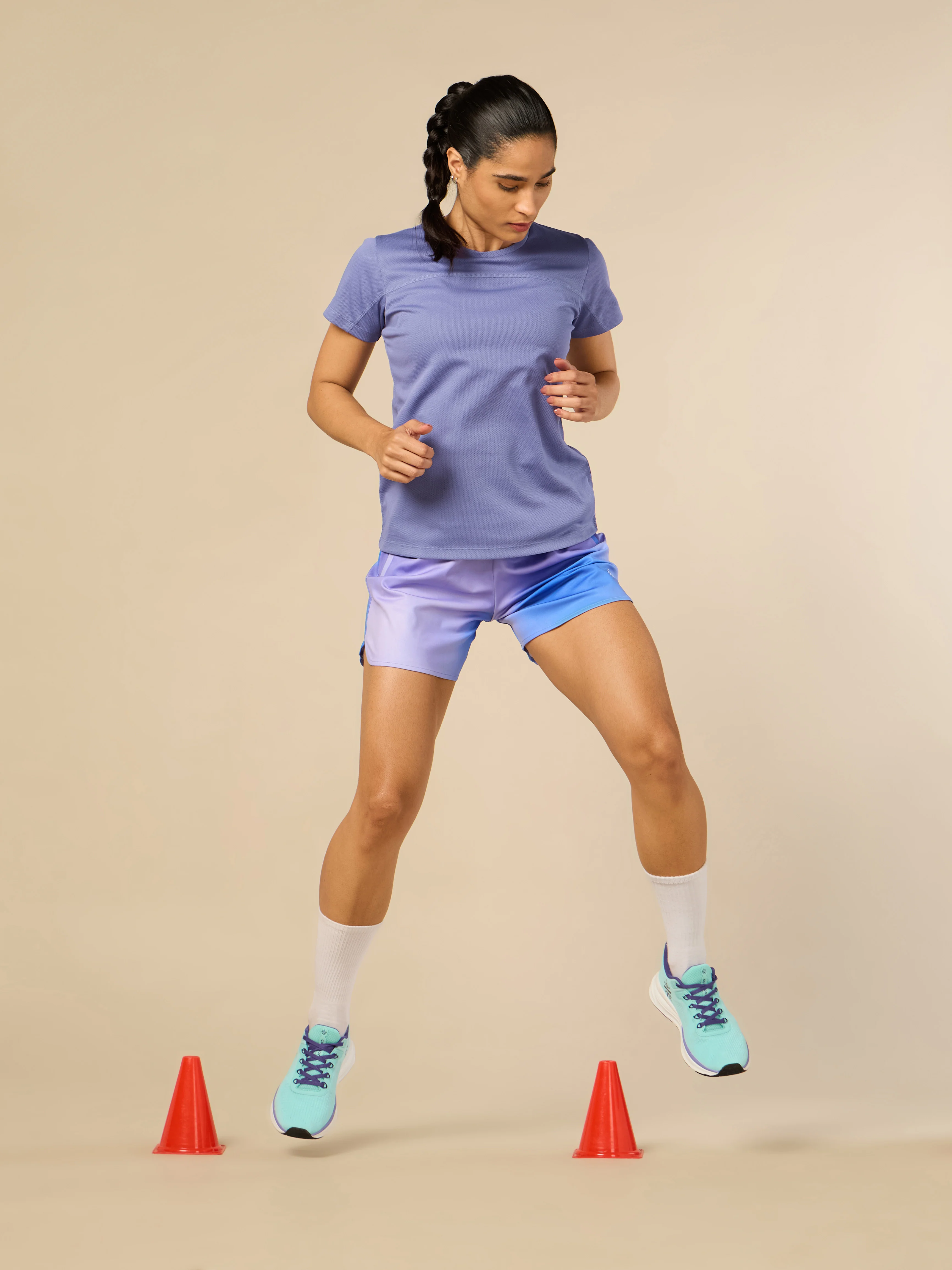 Women's HIIT Purple Performance T-shirt - Image 3