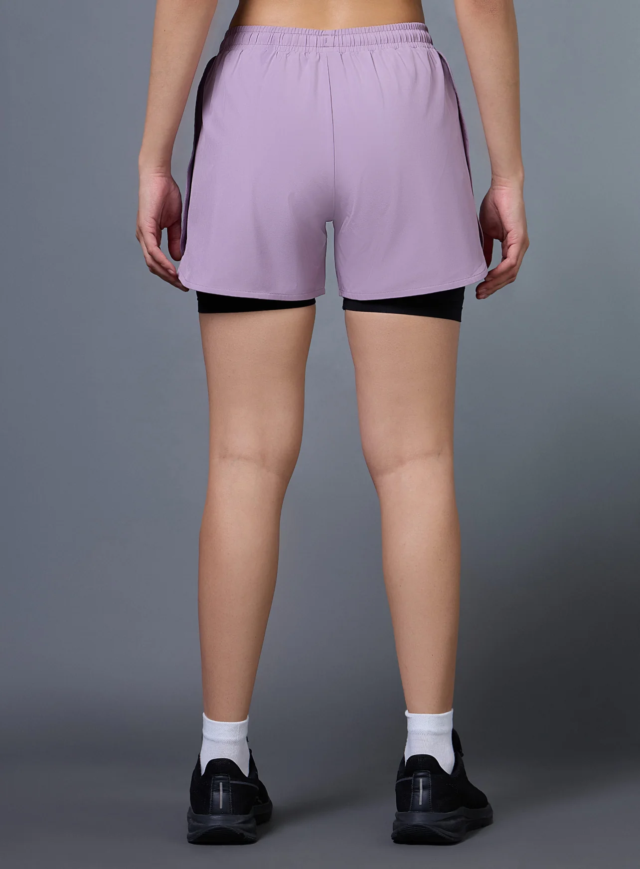 Women's Lavender Pro Running Shorts - Image 6
