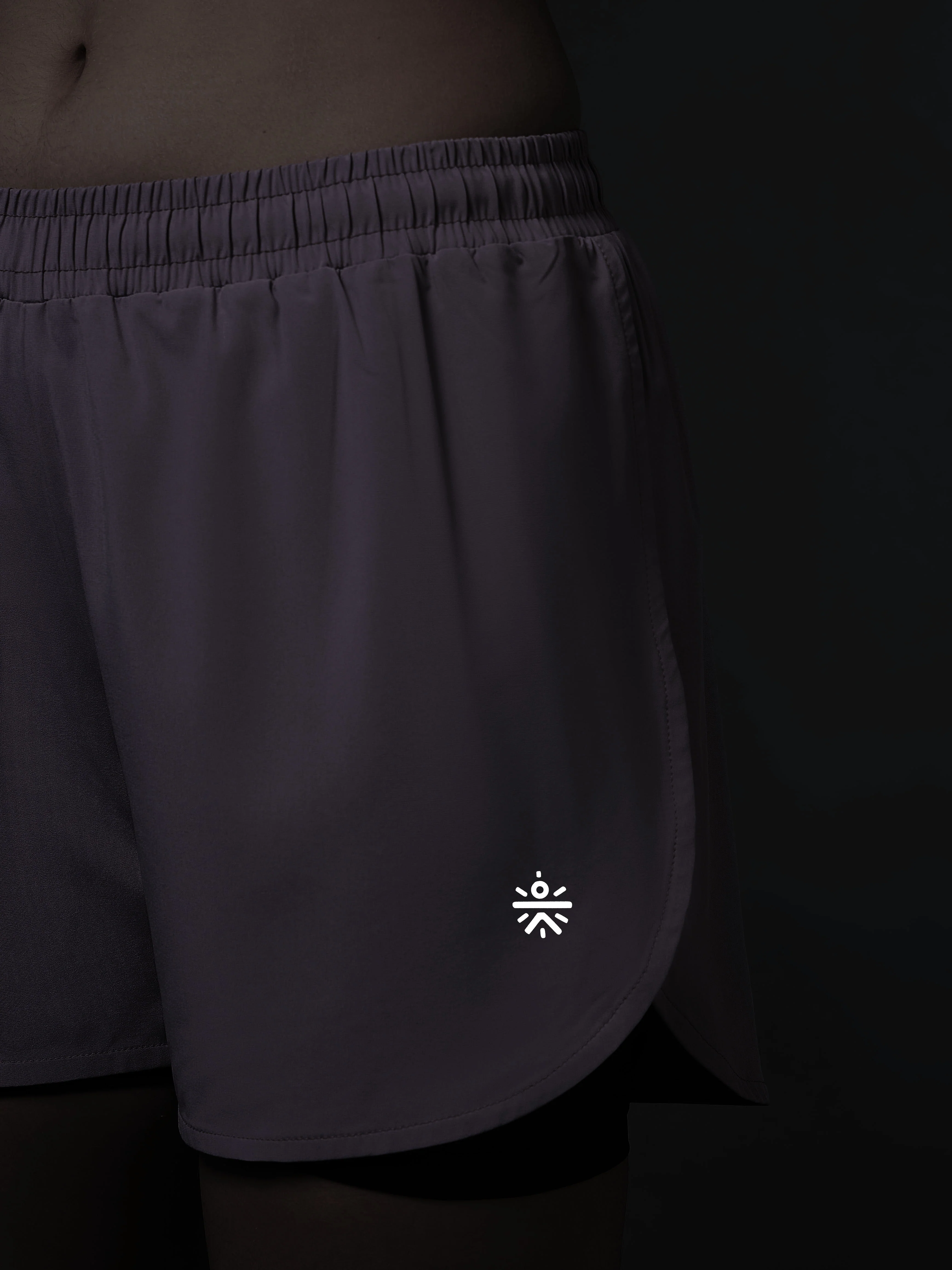 Women's Lavender Pro Running Shorts - Image 8