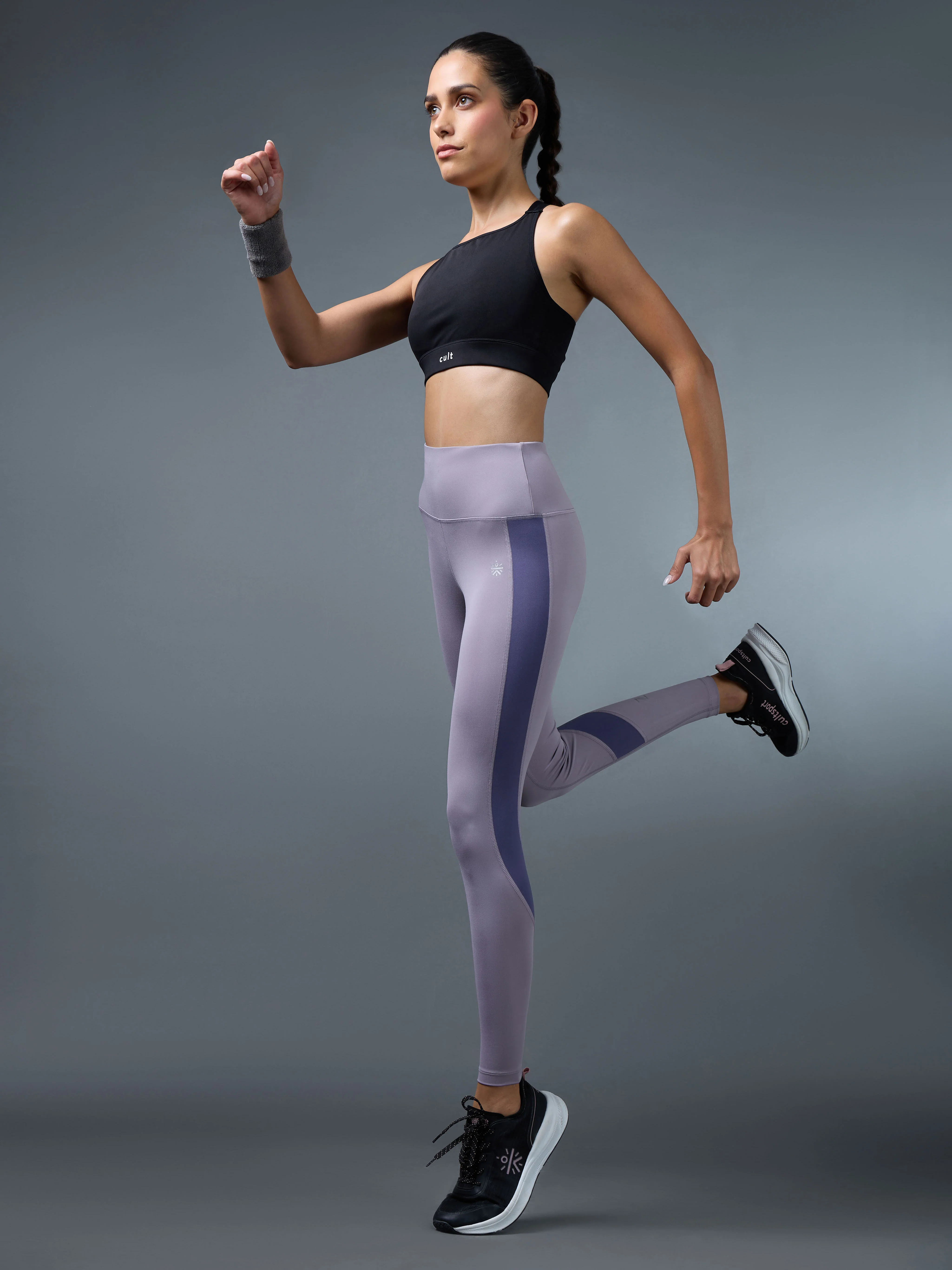 Women's Lavender Run Elevate Tights - Image 2