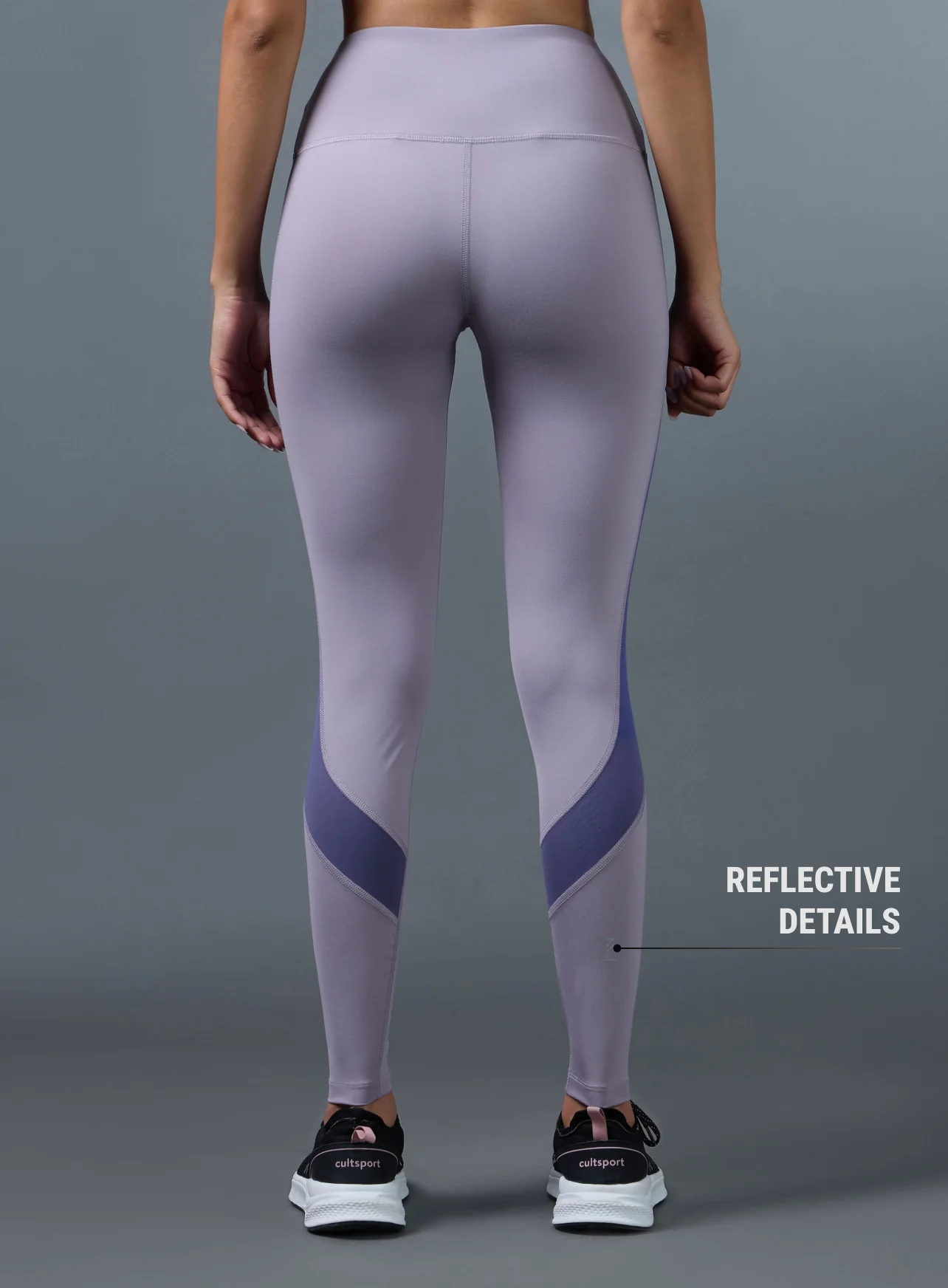 Women's Lavender Run Elevate Tights - Image 6