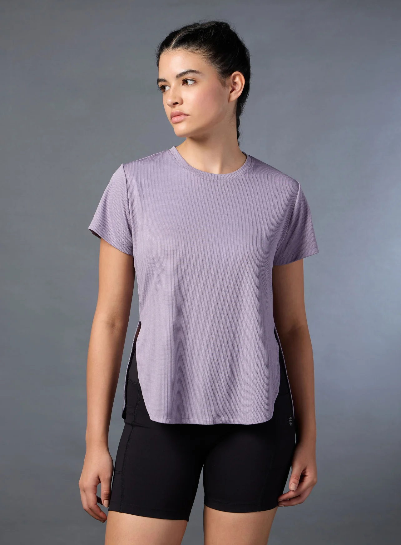 Women's Lavender Running Longline T-shirt - Image 4