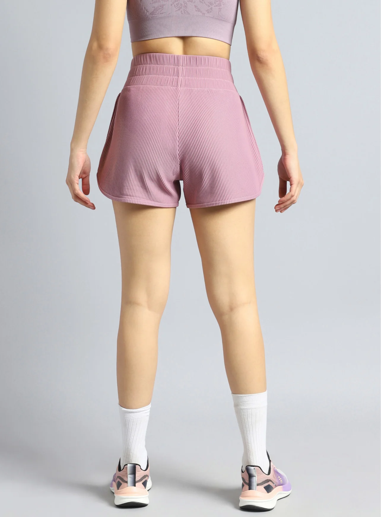 Women's Lavender Training Sculpted Shorts - Image 6