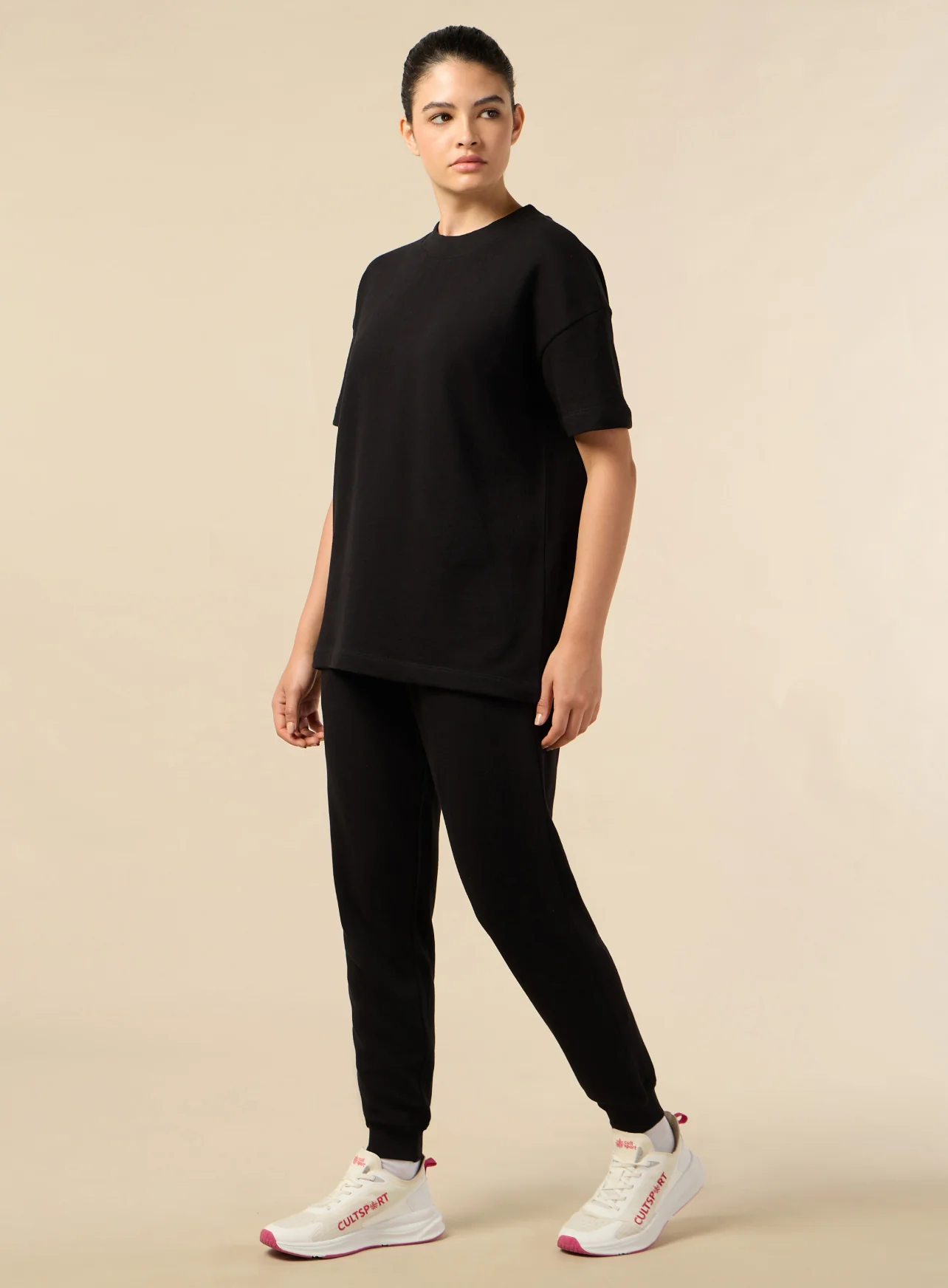 Women's Lifestyle Cotton Black Co-ord Set - Image 5