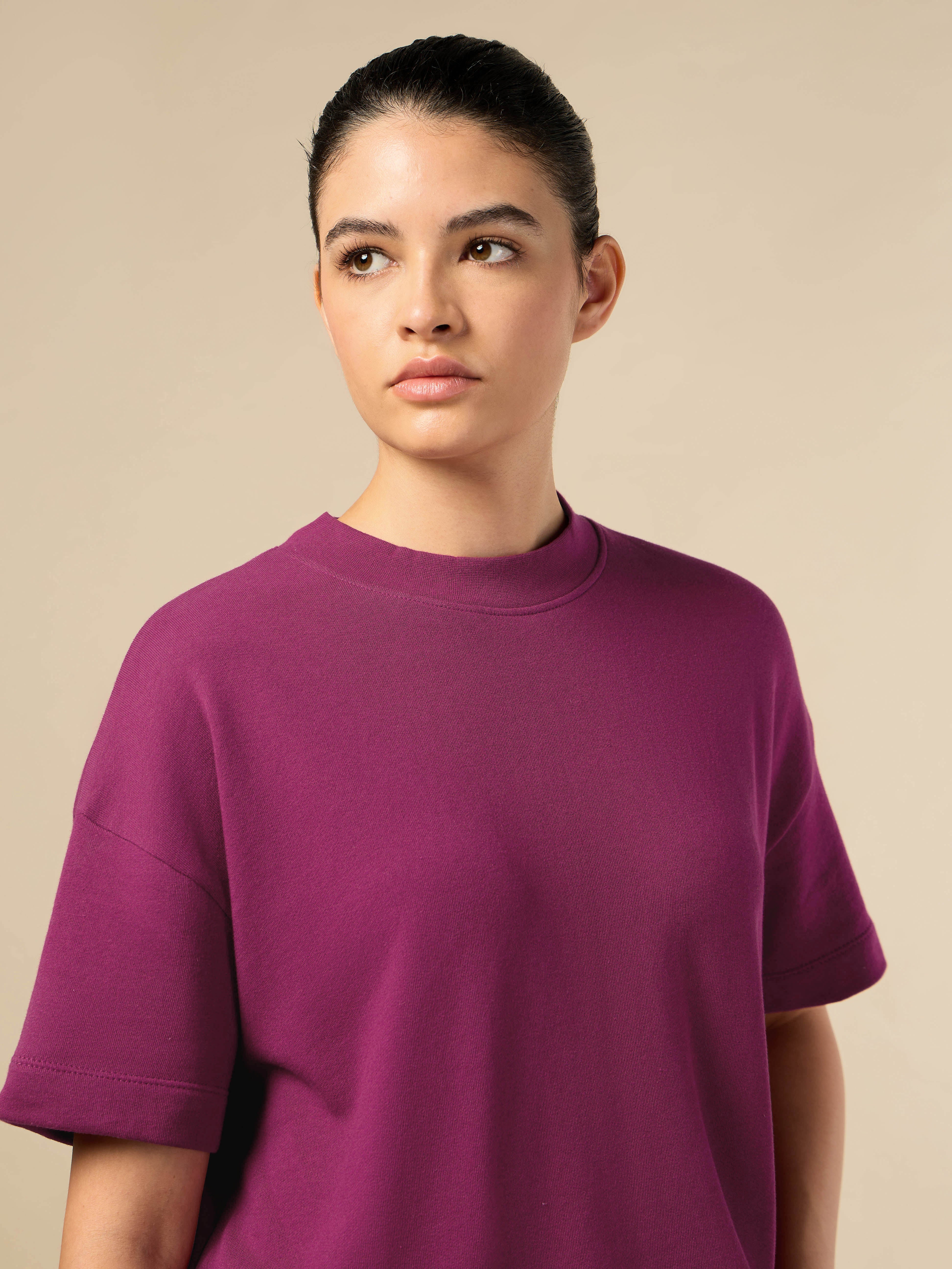 Women's Lifestyle Cotton Magenta Co-ord Set - Image 5