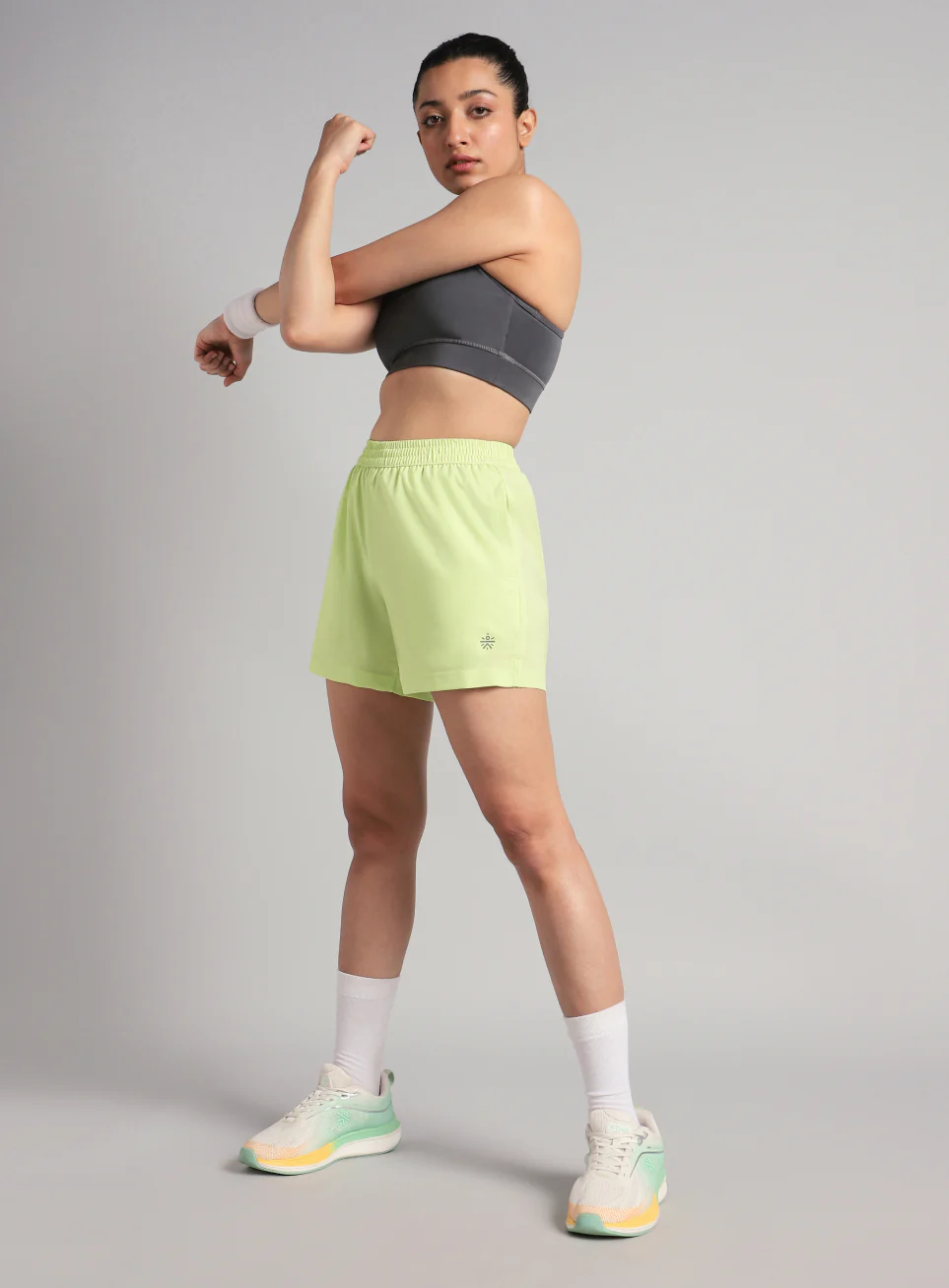 Women's Lime Elevated Run Shorts - Image 3
