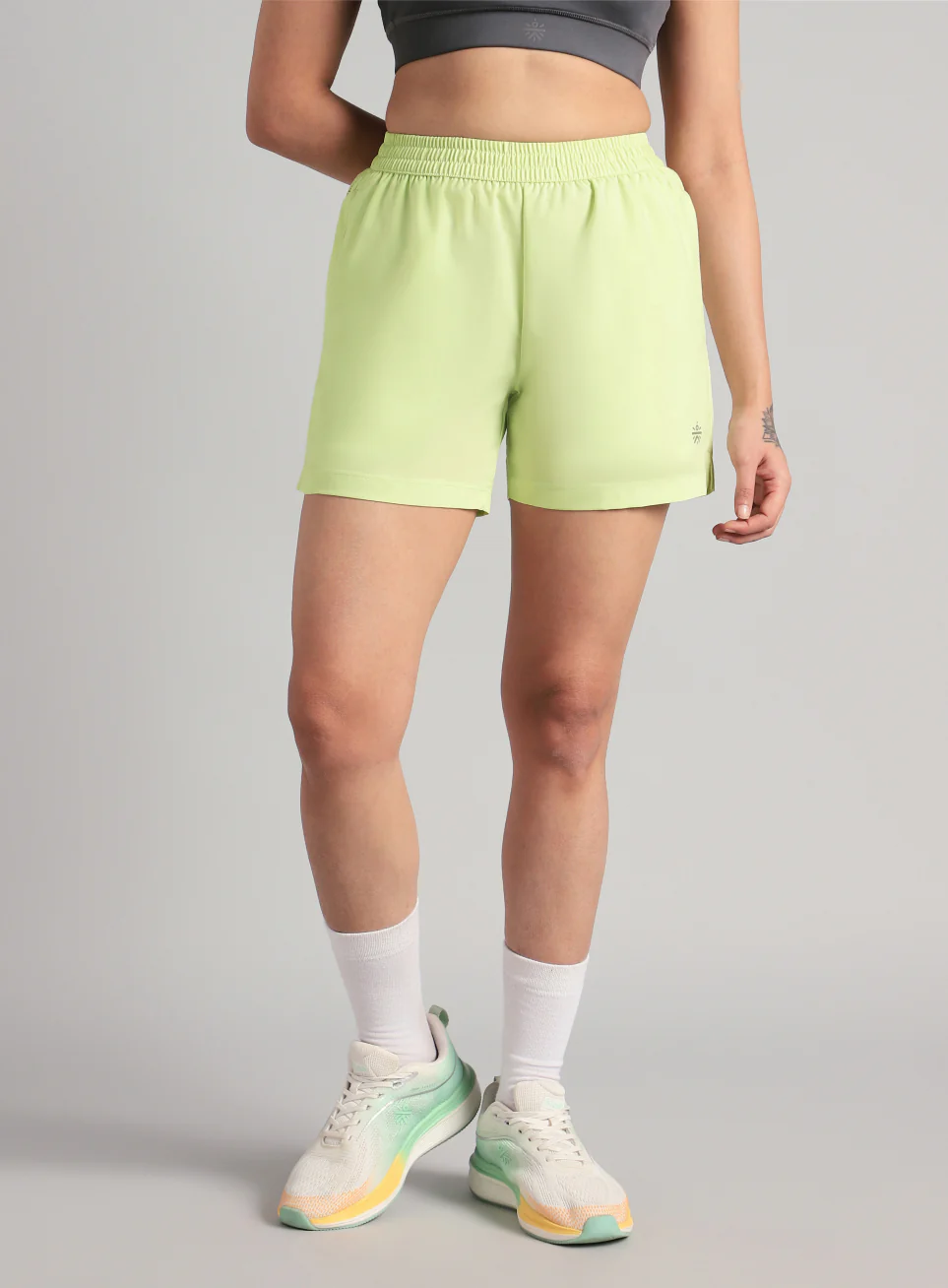 Women's Lime Elevated Run Shorts - Image 4