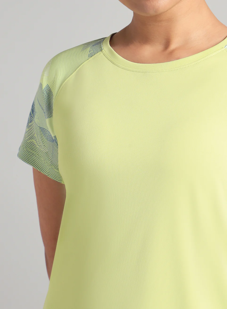 Women's Lime Printed Ultimate Training T-shirt - Image 7