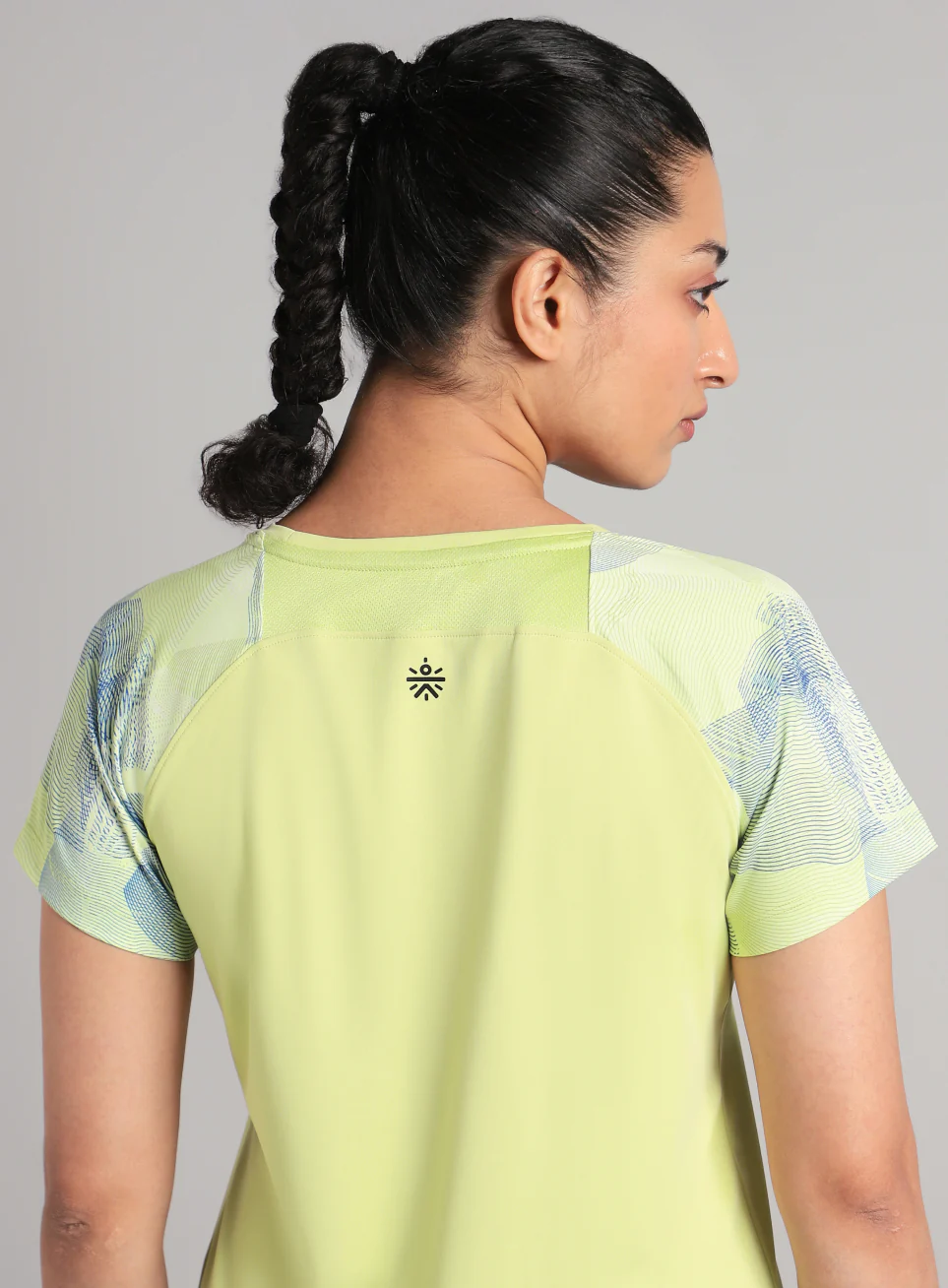 Women's Lime Printed Ultimate Training T-shirt - Image 8