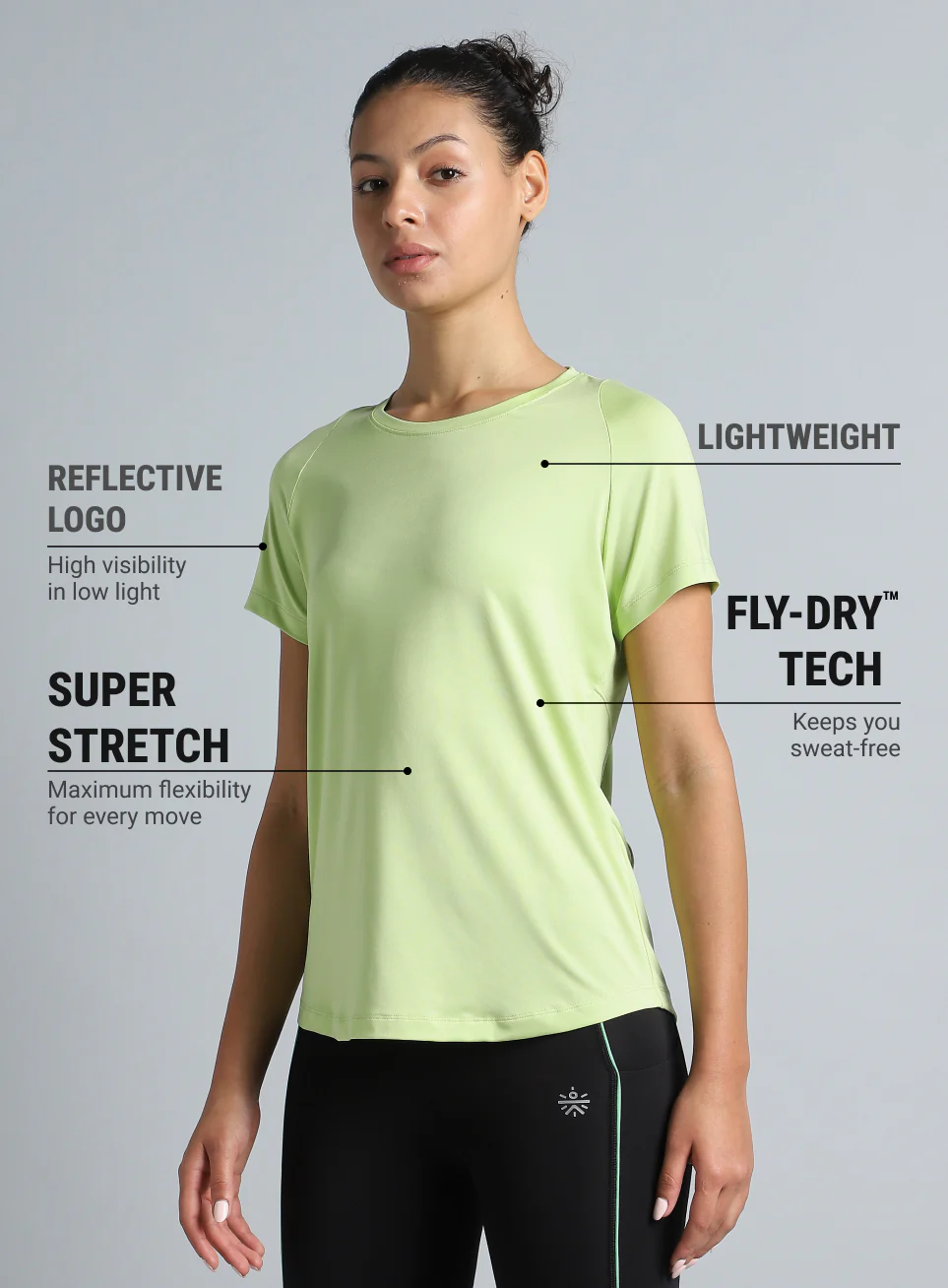 Women's Lime The Racer Pacer Top - Image 5