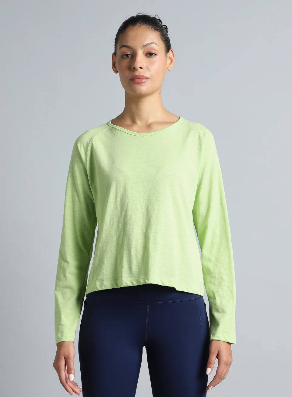 Women's Lime Yoga Flow Full Sleeve Top - Image 4