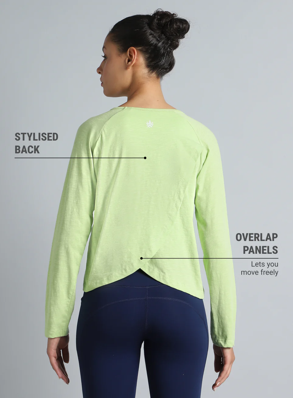 Women's Lime Yoga Flow Full Sleeve Top - Image 6