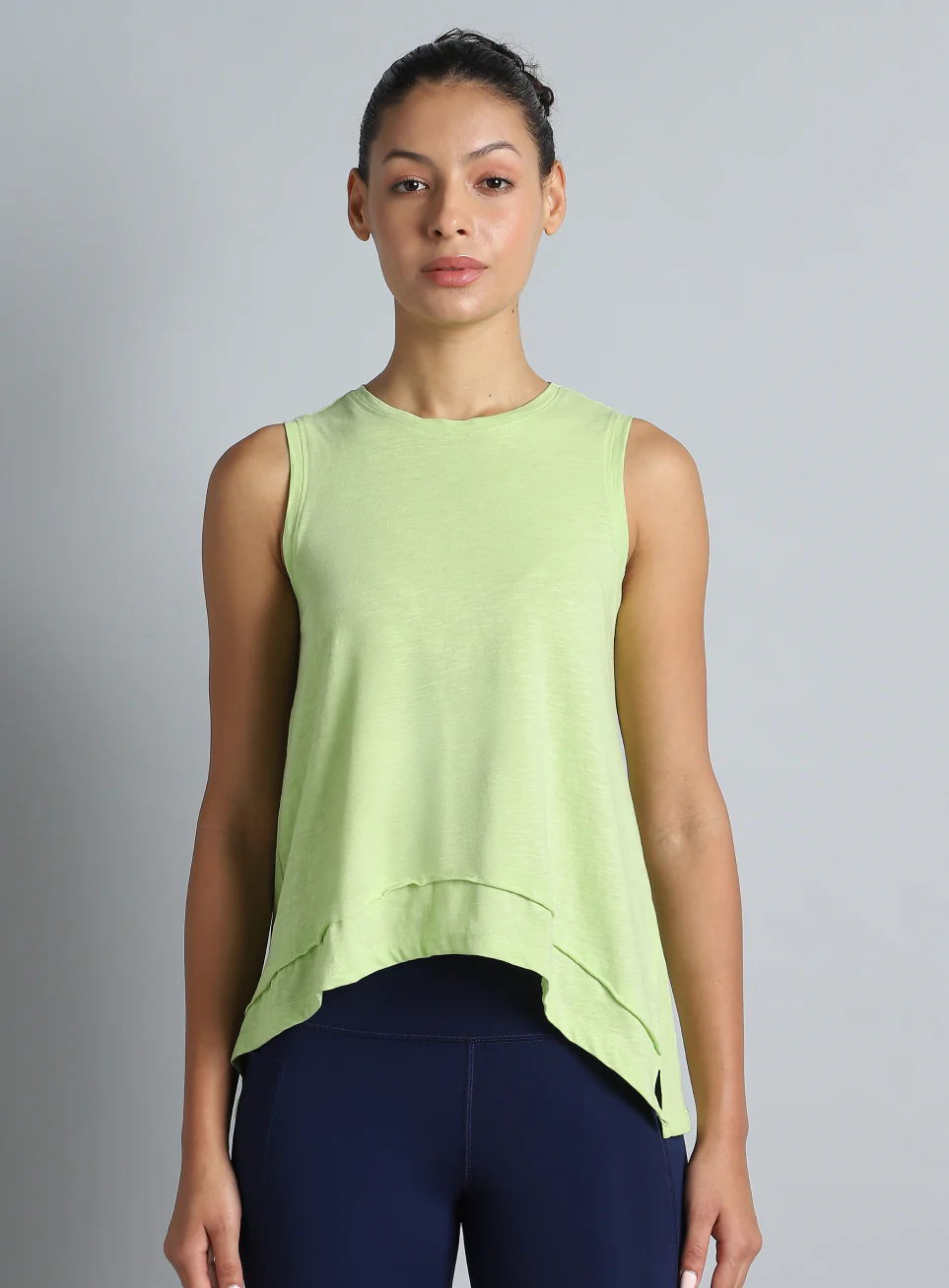 Women's Lime Yoga Flow Tank - Image 4