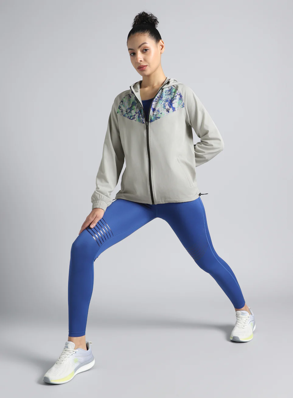 Women's Lt. Grey Train All Day Training Jacket - Image 3