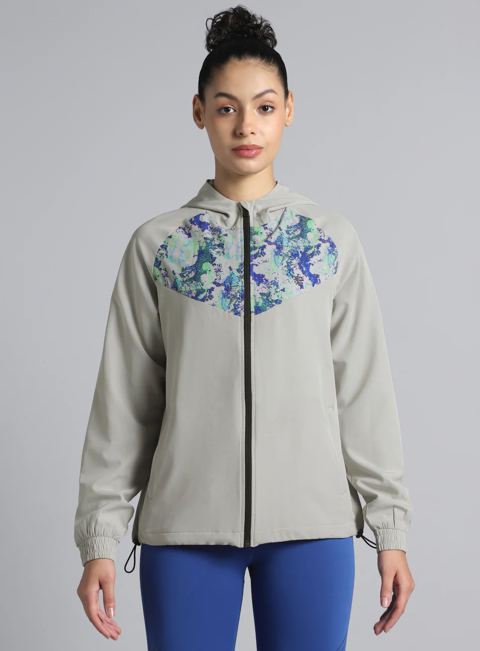 Women's Lt. Grey Train All Day Training Jacket - Image 4