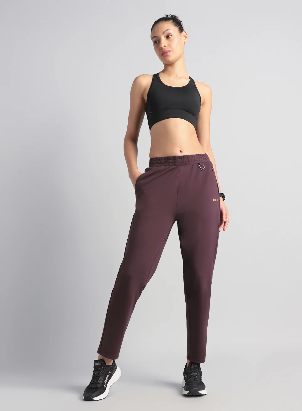 Women's Maroon All Day Travel Pants - Image 2