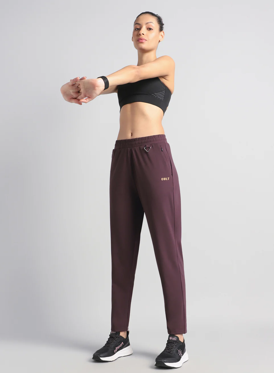 Women's Maroon All Day Travel Pants - Image 3