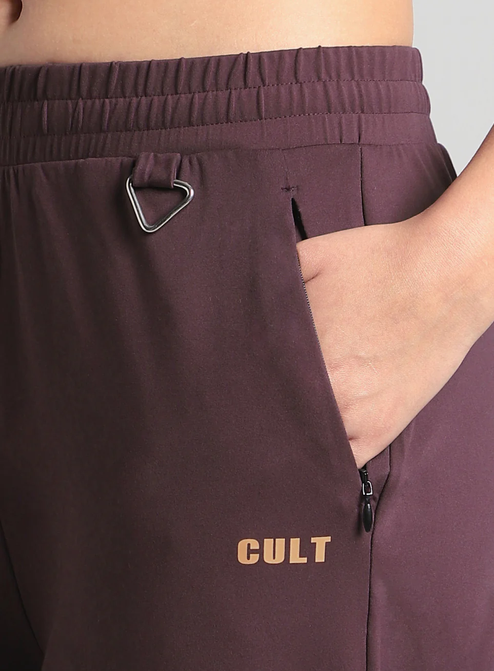 Women's Maroon All Day Travel Pants - Image 8