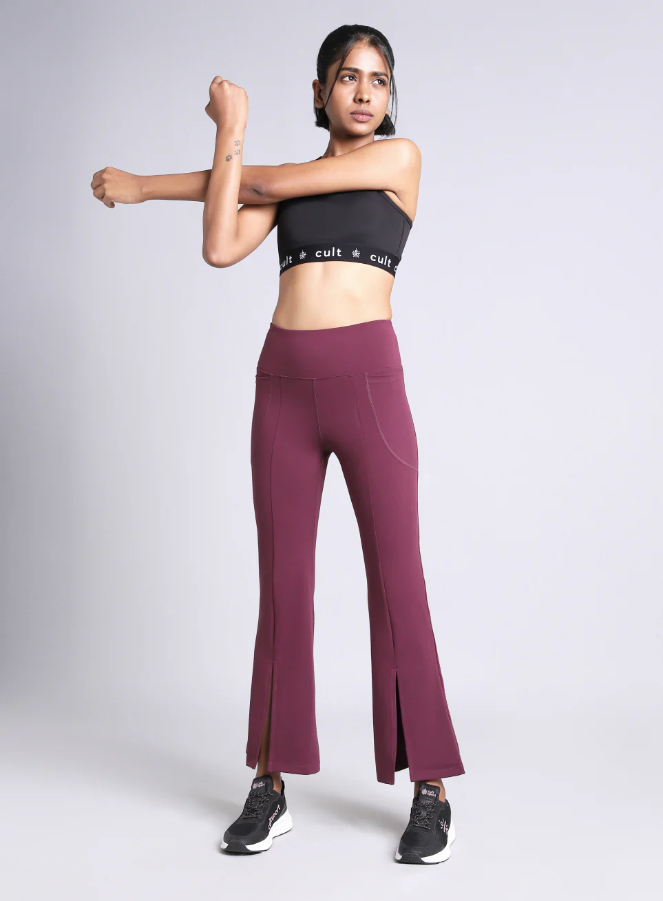 Women's Maroon All Format Training COMFlex Flare Pants - Image 3