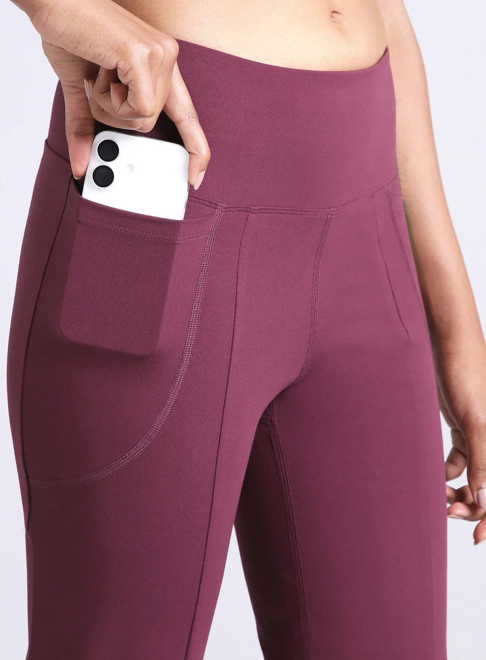Women's Maroon All Format Training COMFlex Flare Pants - Image 8