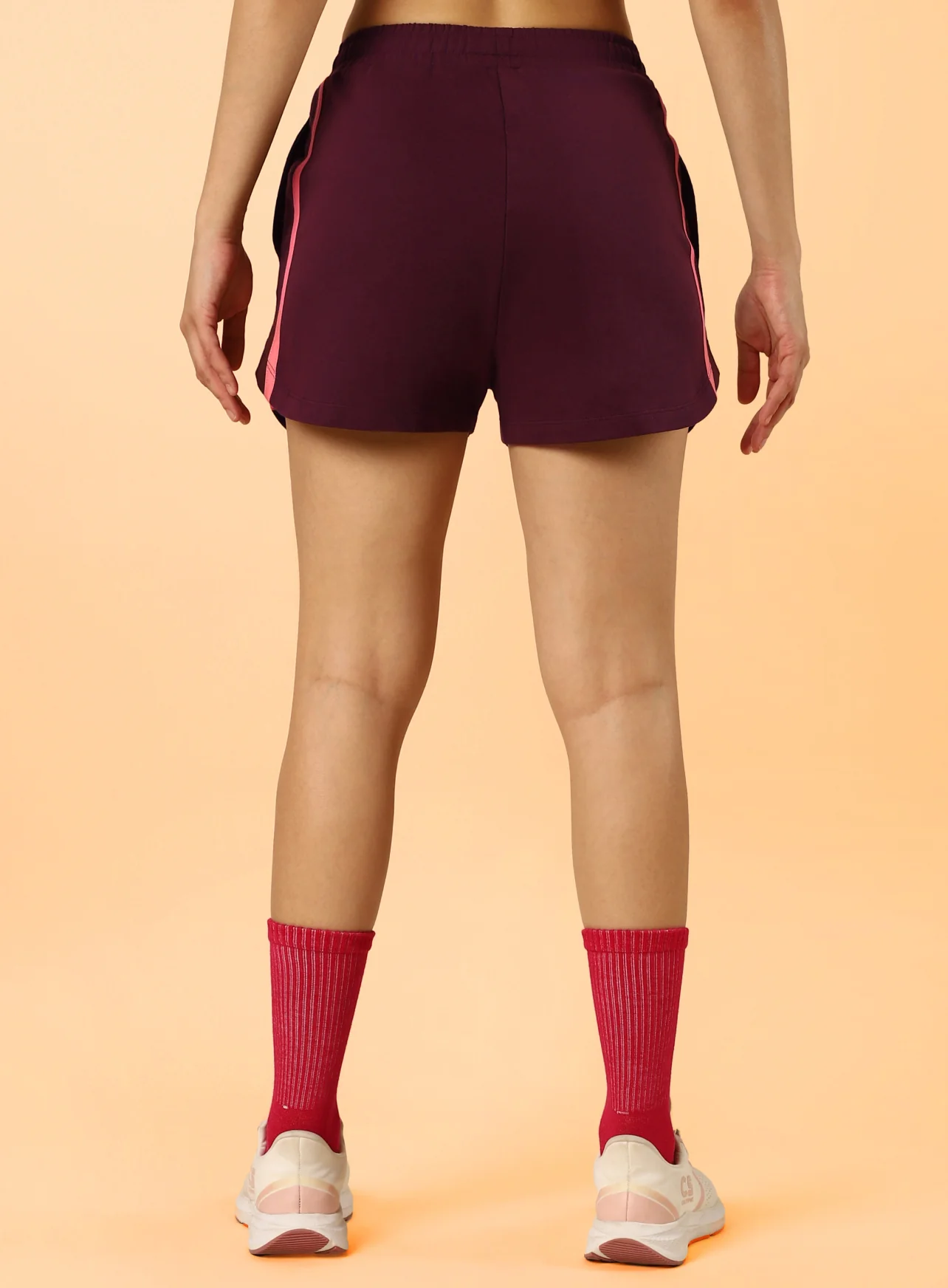 Women's Maroon Club Brand Carrier Shorts - Image 6