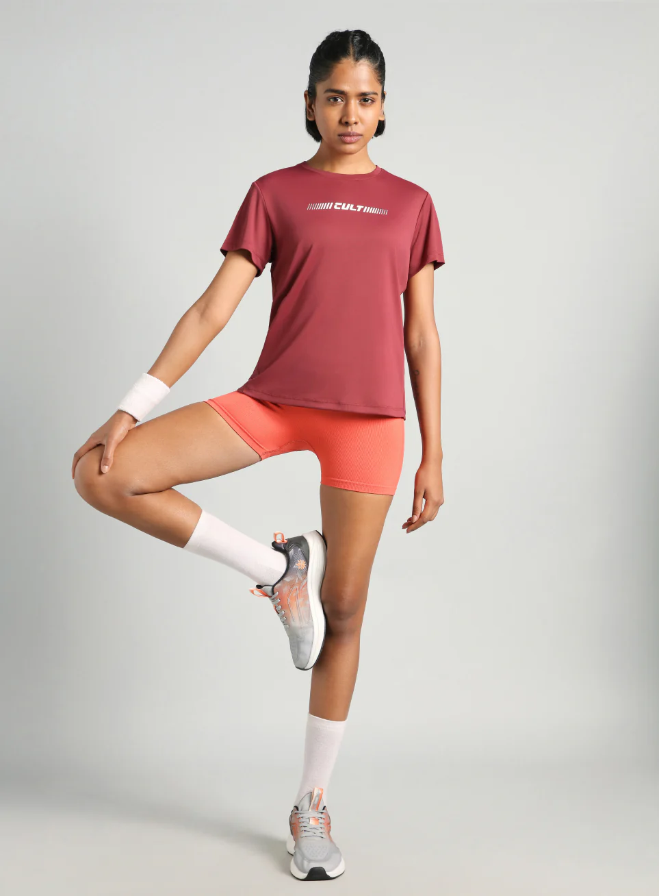 Women's Maroon Everyday Performance T-shirt - Image 2