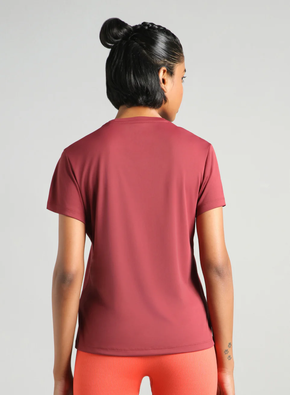 Women's Maroon Everyday Performance T-shirt - Image 6